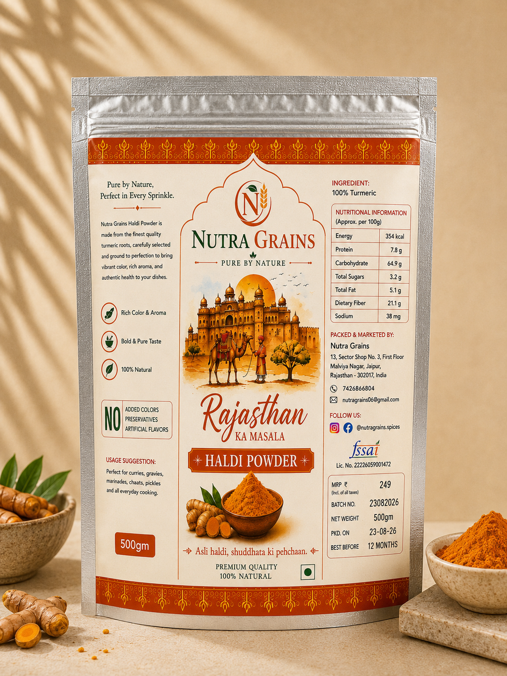 Turmeric(Haldi) 500gm