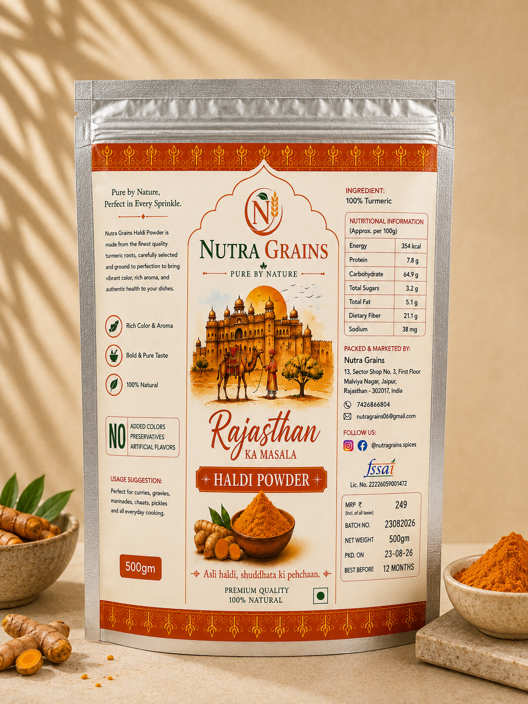 Turmeric(Haldi) 500gm